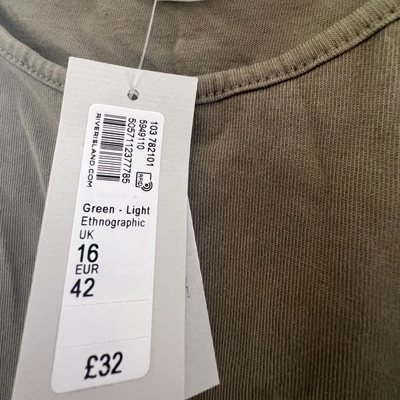 OLIVE RUCHED MAXI DRESS - Picture 4 of 4